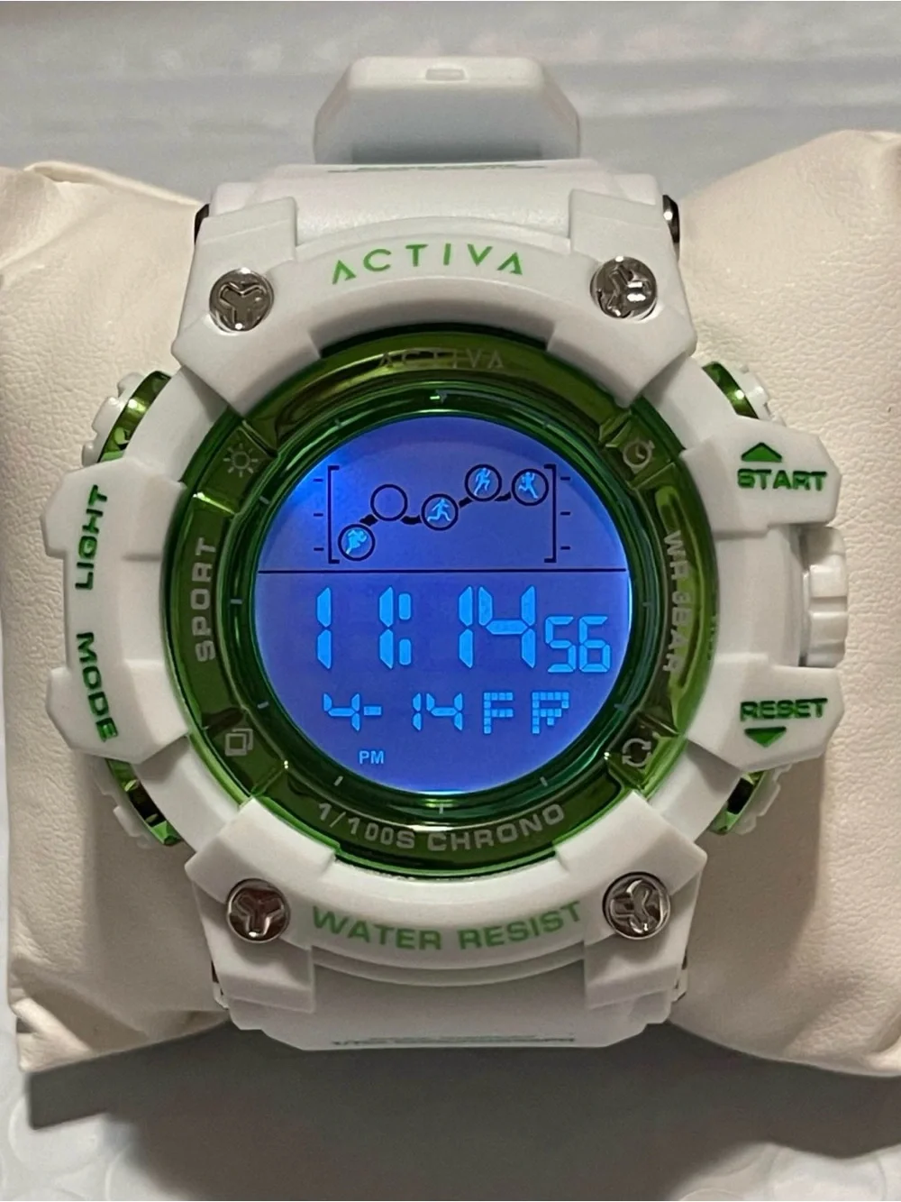 Activa Digital Essentials Unisex 50mm White and Green Tone Case